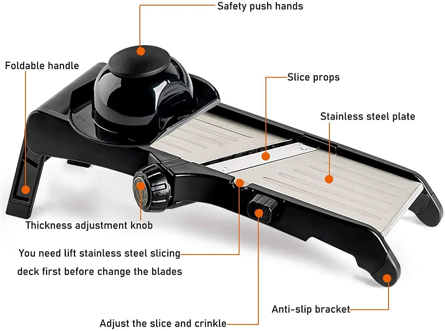 Manual Vegetable Cutter & Chopper Efficient Kitchen Mandoline Slicer with Protective Features for Easy Operation