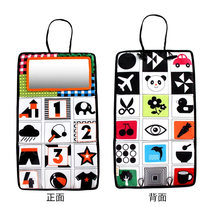 Black and white mirror baby visual stimulation pendant mirror toys N008A