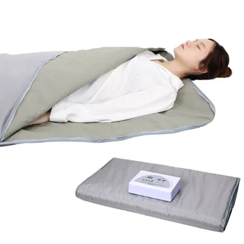 Detox Far Infrared Sauna Blanket for Body US/EU Home Use Plug Weight Loss and Relaxation Features
