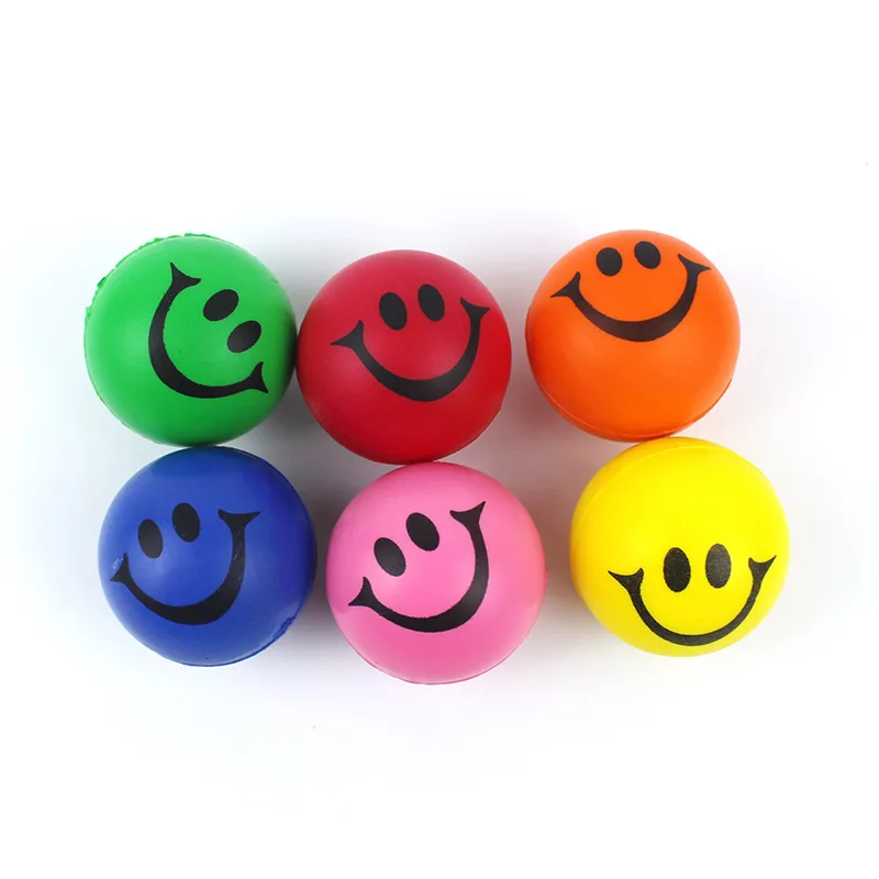 Soft Colorful Smile Funny Face Stress Balls Kids Sensory