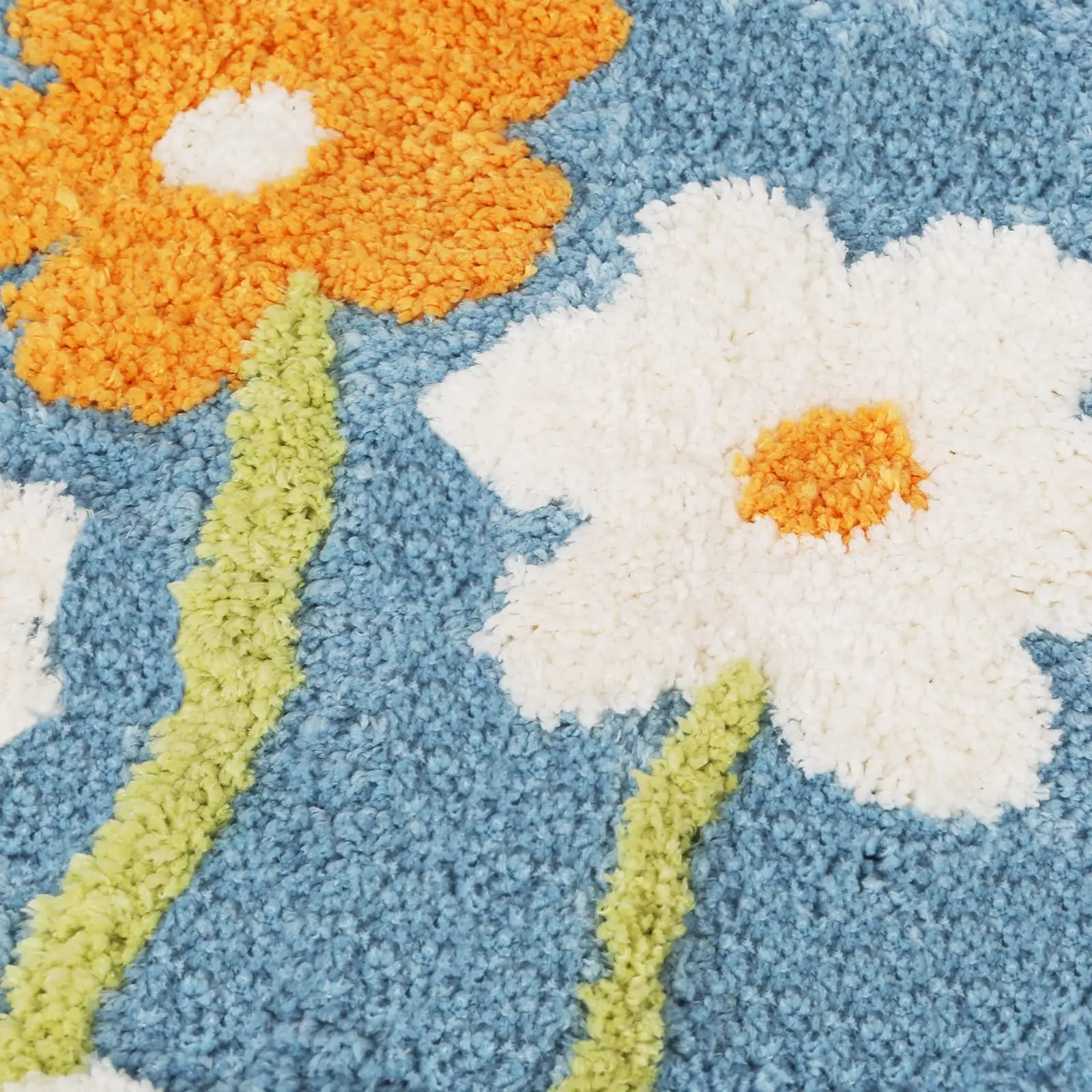 Wholesale Cute bathroom superfiber soft bath mat non-slip plush fluffy bath mat details