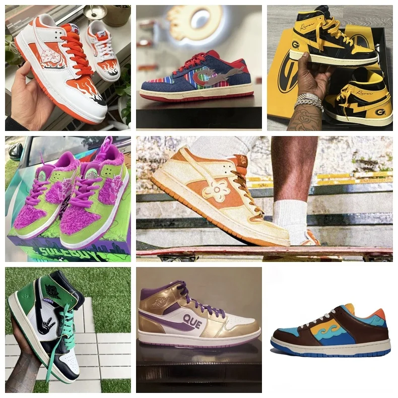 2023  patent Leather Custom Logo Designer Factory aj high top Customization Men's Casual Sneakers Men Shoes With Box