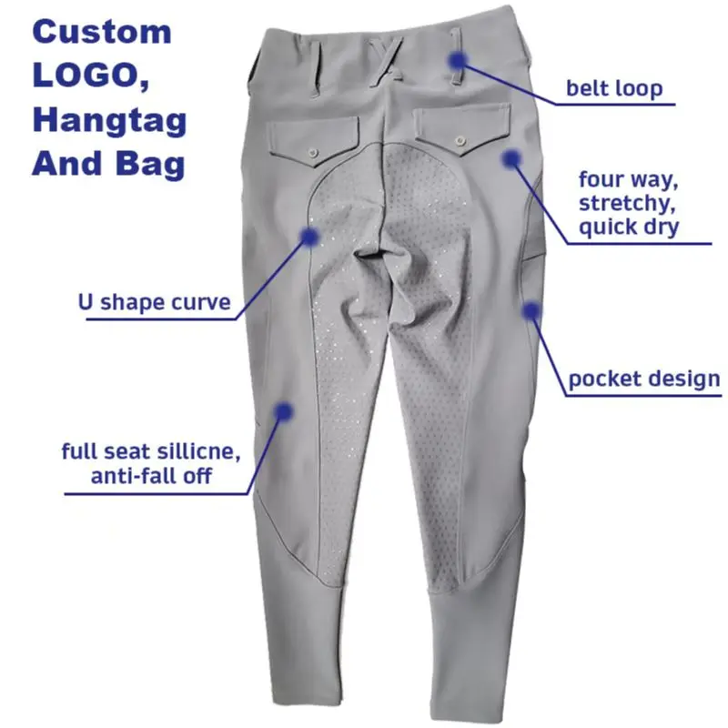 Sgl Custom Design Horse Riding Knee/full Seat Grips Legging Jodhpur