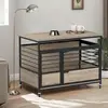 Gray double doors