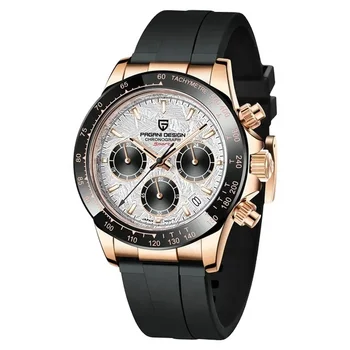 New PAGANI DESIGN 1664 Men's Quartz Watch Sapphire Glass Chronometer VK63 Waterproof 100m Sports Watch