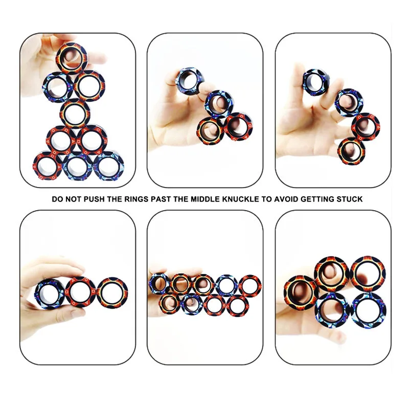 Rings Fidget Toy Set Idea Adhd Toys Adult Fidget