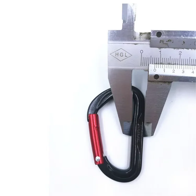 Factory Wholesale D Type Aluminum Hook Light Weight Carabiner for Camping, Hiking,Hammock