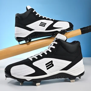 Professional Men's Women's Baseball Softball Shoes with Non-Slip Spikes for Training Competition New for Children Rugby Players