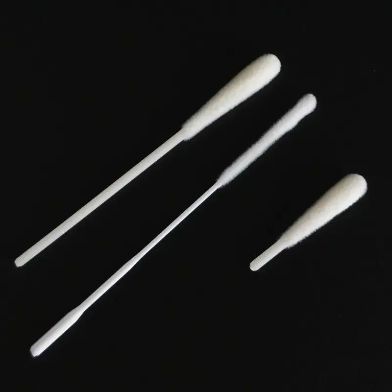 Medical Nasal Flocked Sampling Swab With Breakpoint Sterile Disposable Specimen Collection Nasopharyngeal Swabs factory