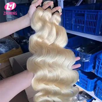 Honey Blonde Body Wave 100% Human Hair Bundles Hair Extensions Brazilian Human Hair Weave Bundles Remy For Women