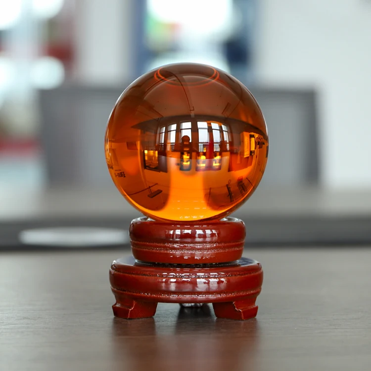 product wholesale factory homemade solid large sphere stand colored glass crystal ball-38