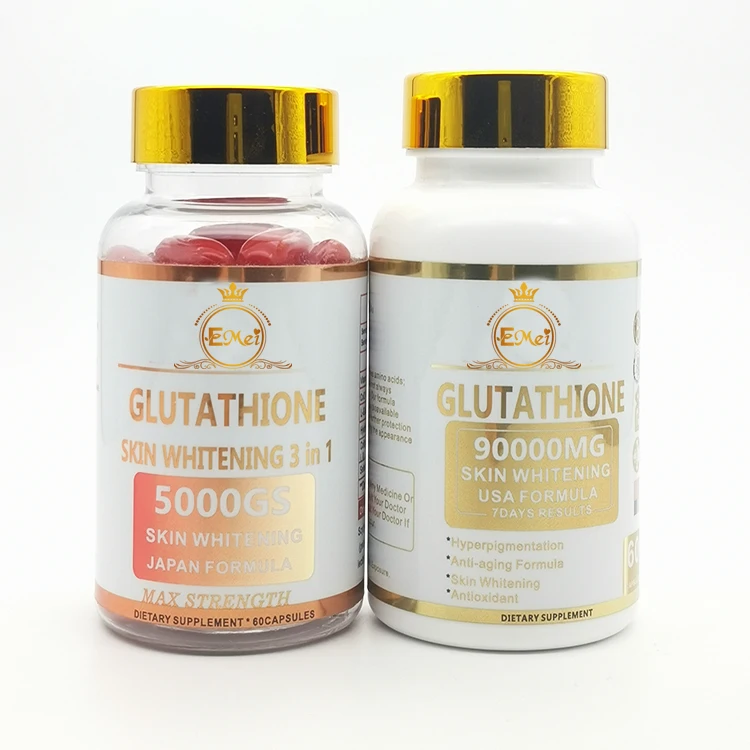 Private Label Skin Whitening Brightening Glutathione Supplement 90000MG Skin  Whitening Glowing Glutathione Collagen Capsules| Alibaba.com