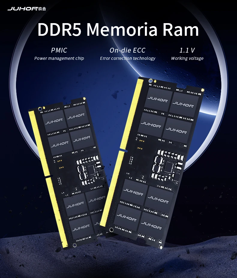 JUHOR 16GB DDR5 Laptop RAM 4800MHz SODIMM - In Stock with 3-Year