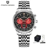 Silver black red