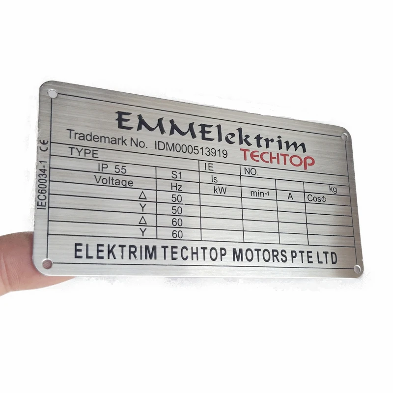 Custom Chemical Etching Stainless Steel Nameplate Buy Custom Chemical