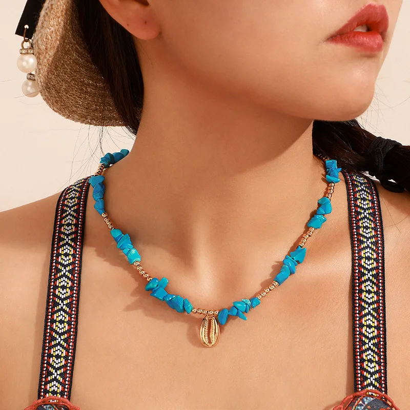 Gold Chain Bohemia Shell Choker 