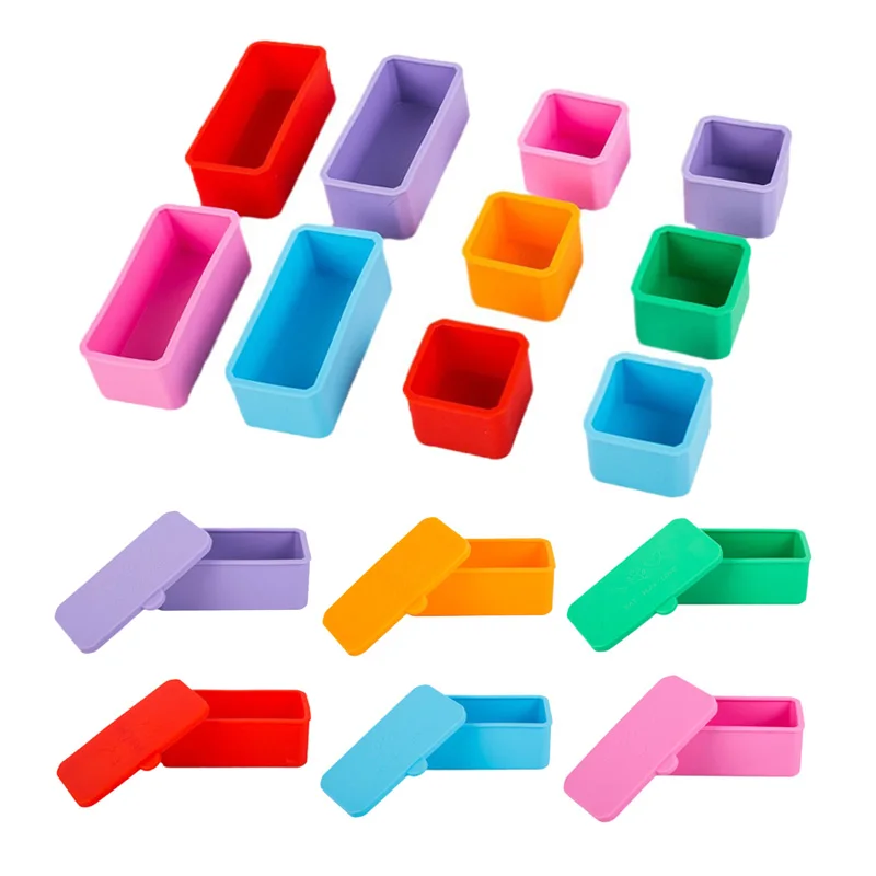 Bento Accessories Cupcake Liner Silicone Lunch Box Dividers Small Condiments Container Salad Sauce Silicone Container With Lid