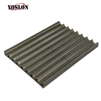 YOSLON Aluminum alloy welded frame does not stick 8 slot French baking tray French pan/baking tray