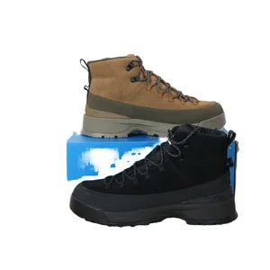 Steel Toe Lace-up Winter Top Layer Cowhide Genuine Wool Outdoor Waterproof Unisex Work Boots for Boots
