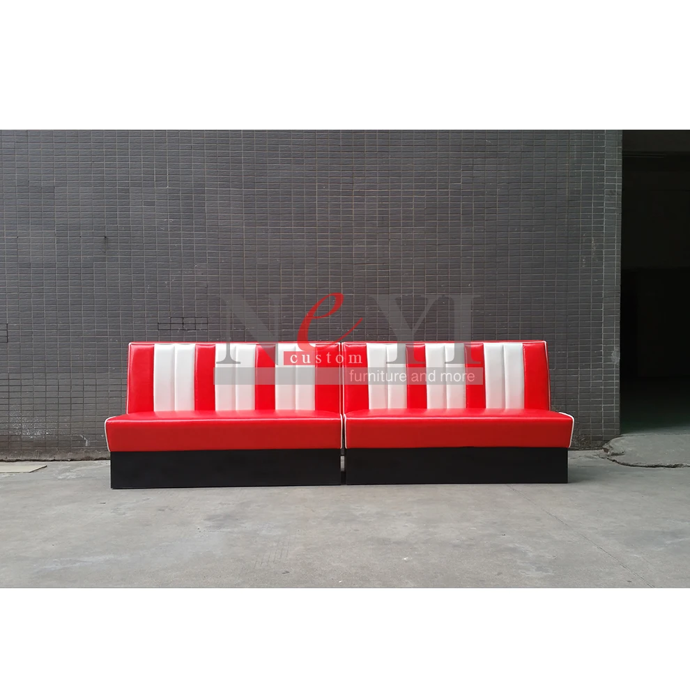 レトロ・アメリカンダイナー★ソファー×2＋テーブル　3点セット★4人掛け レトロ・アメリカンダイナー☆ソファー×2＋テーブル 3点セット☆4人