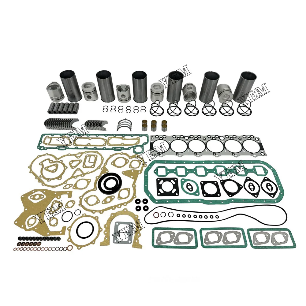 For Isuzu 6BB1 Cylinder Liner Kit With Gasket Set Engine Rebuild Kit 2