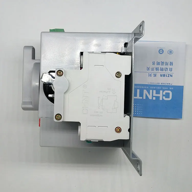 HOT SALE Chint Dual Power Supply Automatic Switch NZ1BR-63/2P/4P 10A Household 220V Switch ATS Circuit Breaker