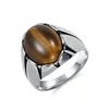 Steel-colored tiger's eye