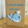 [Finished Greeting Card] Blue Whale Style 2