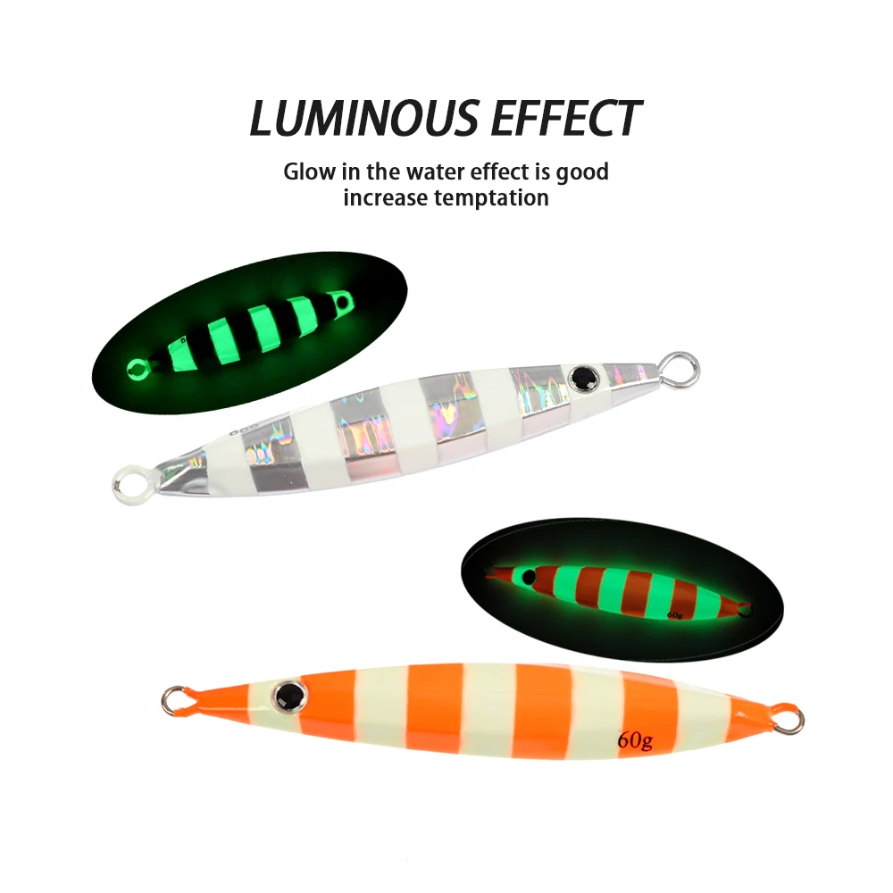 Leurre De Pêche Plomb 30g - Appât Lumineux Forme Poisson - Jig