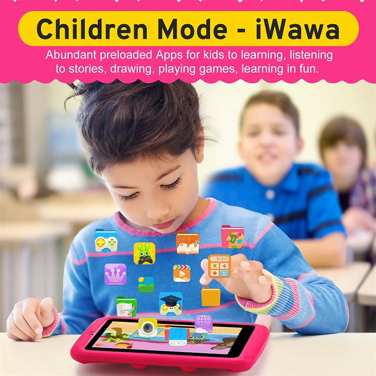 
2020 Самый дешевый планшетный ПК q88 7 Pulgadas 7 дюймов дети Android защита глаз HD экран родительский контроль планшеты без двойной Sim 