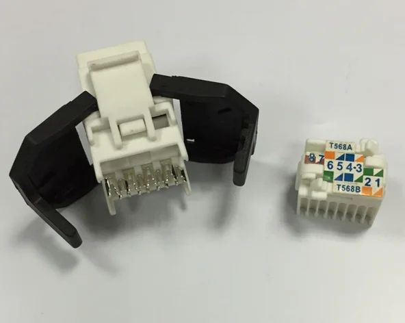 Cat6 8p8c Module Rj45 Cat6 Utp Rj45 180 Degree Utp Female Keystone Jack ...