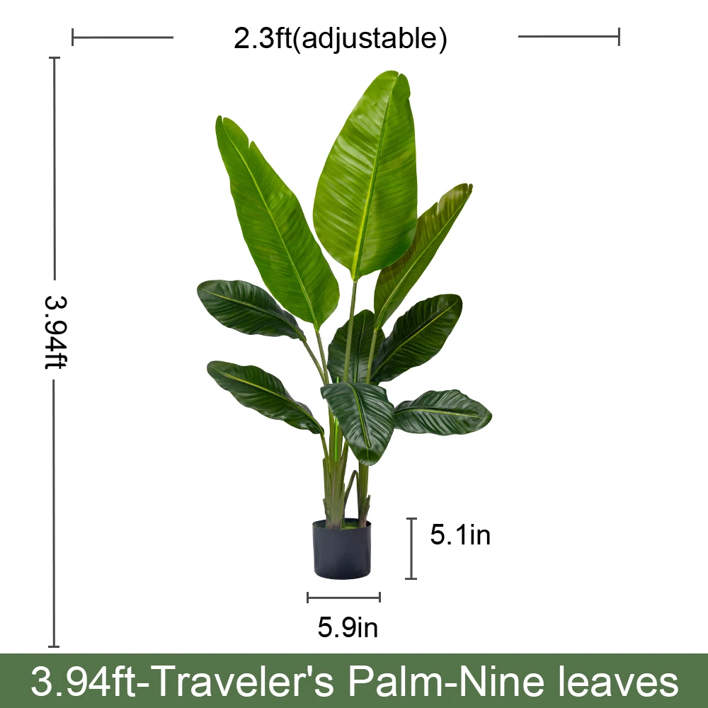 product artificial plants travelers banana palm trees indoor decorative faux plants home hotel garden decor-22