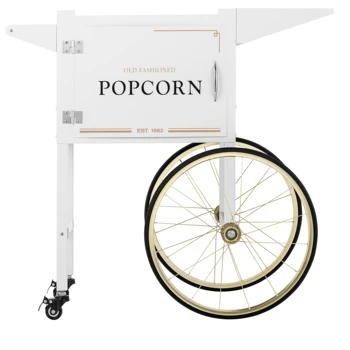 German Quality Standards CE Certified Market Leading Price White & Gold Popcorn Machine Trolley