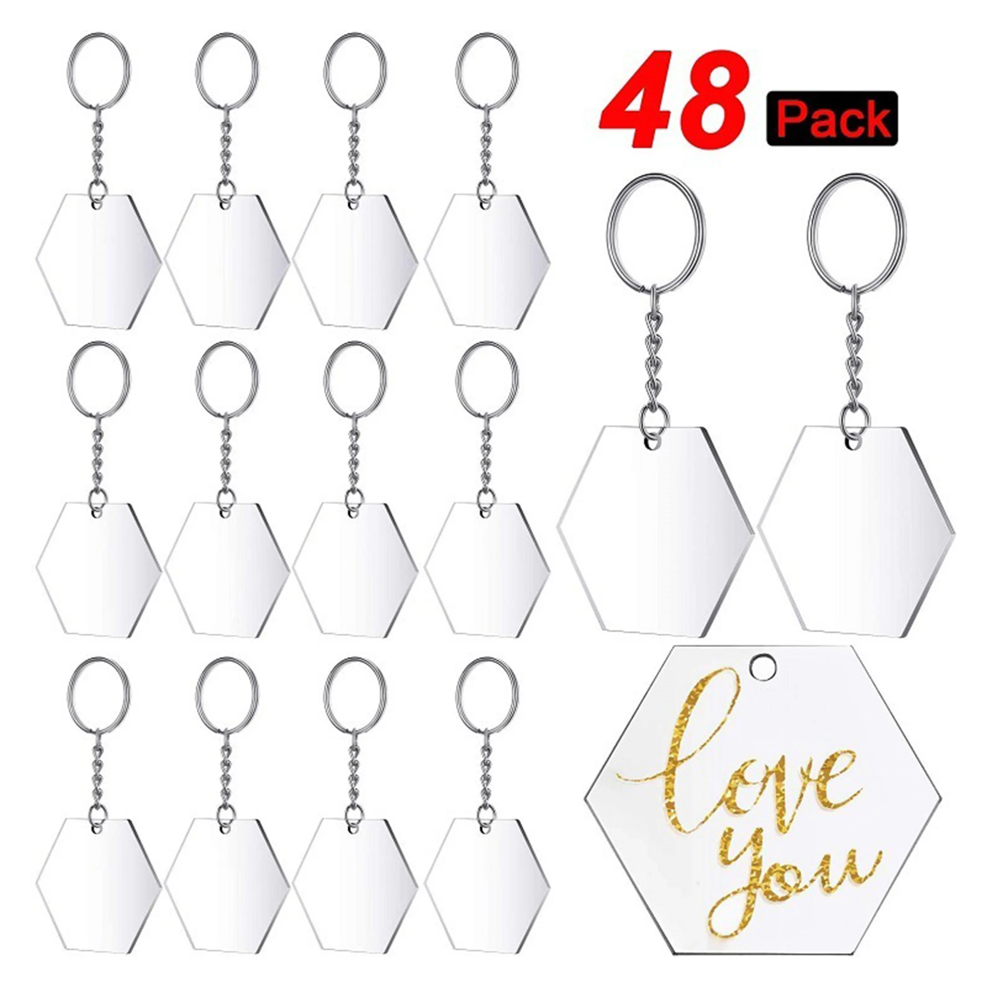 Акриловый прозрачный диск с кольцом для ключей, подвеска с кисточкой, набор колец для ключей подходит для проектов «сделай сам» и поделок