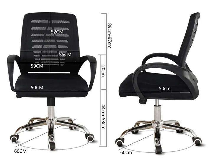 Leather Swivel Office Chair Good Price Ergonomic Luxury Modern Mesh