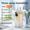 Beige-Three-mouth-USB charging and plug-in dual purpose-