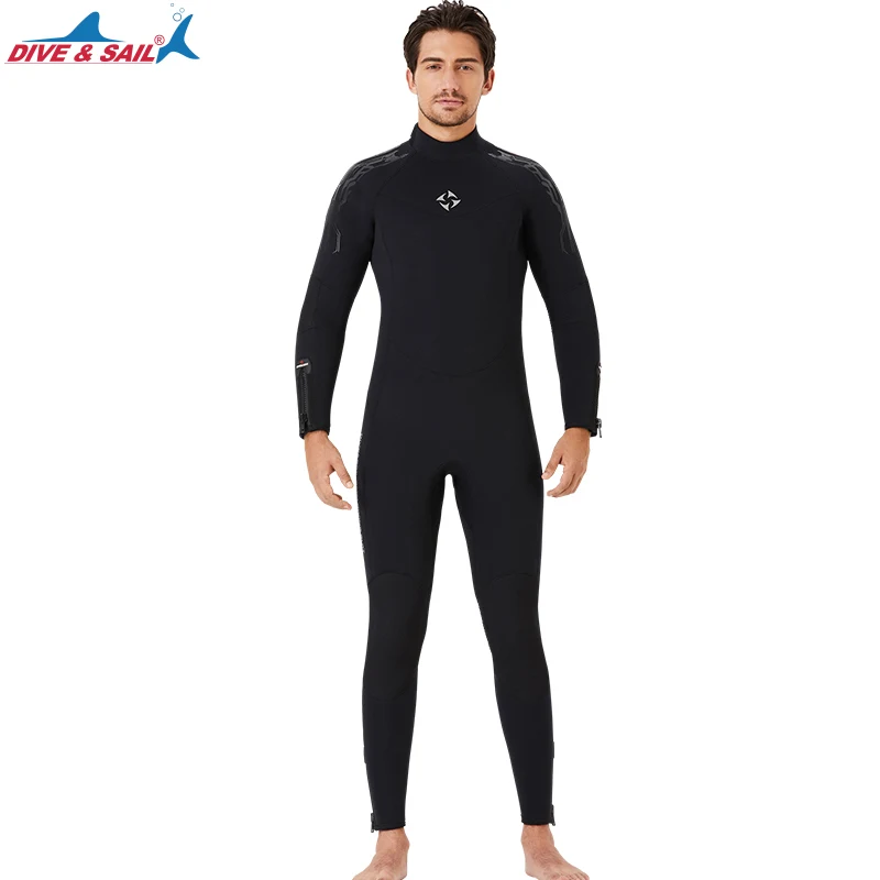 メンズ　ウェットスーツ　5mm フルスーツ　XLサイズ　DIVE&SAIL DIVE&SAIL高品質5mmネオプレンウェットスーツ メンズフルボディ