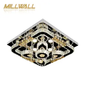 Hot Sale Sri Lanka Modern Led Crystal Recessed Ceiling Light for High Ceiling Fixed Crystal Lamps