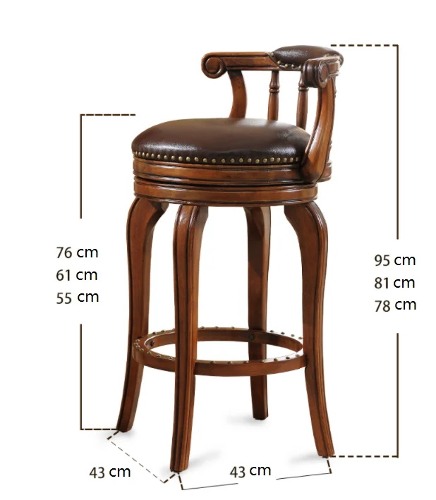 Modern Swivel Used High End Leather Solid Wood Chair Bar Stool Buy