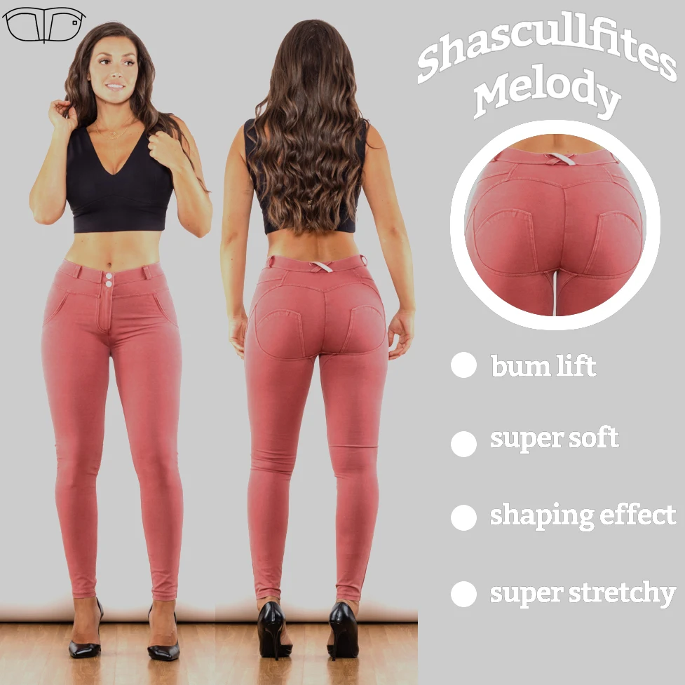 Shascullfites Shaping Fitness Leggings Bum Lifting Leggings Pink