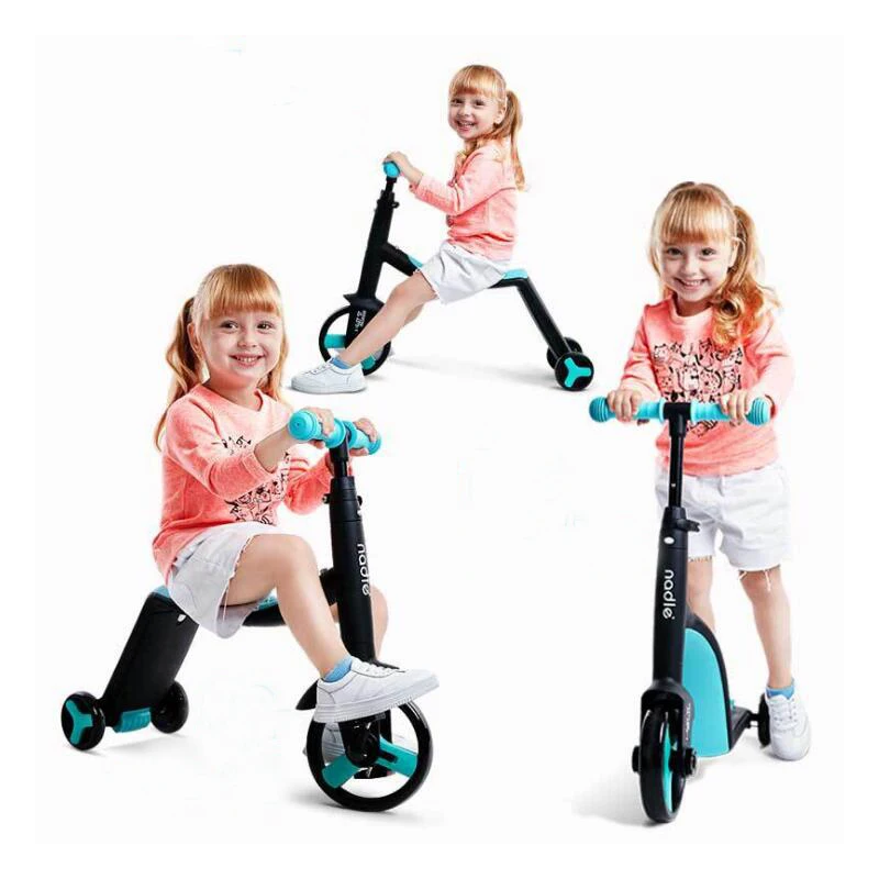 Nadle Kids Scooters Triciclo de tres ruedas Bebé en Bicicleta de  equilibrio Paseo en juguetes Bicicleta para niños