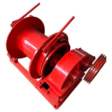 3-ton winch Long life for construction industry Emergency brake gearbox Engine
