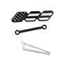 1pcs black grilles