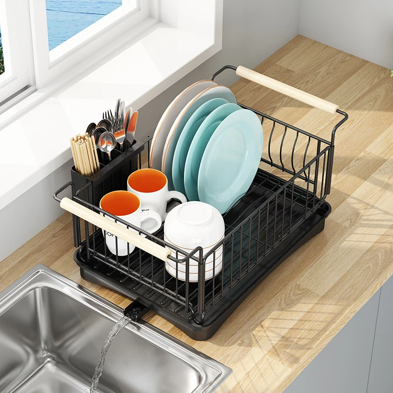 simple houseware 2-tier dish drying rack