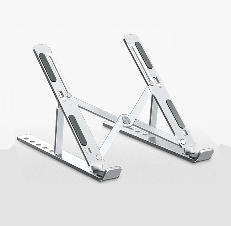 Best Ergonomic ventilated Metal Modern Adjustable Foldable aluminum Laptop Stand