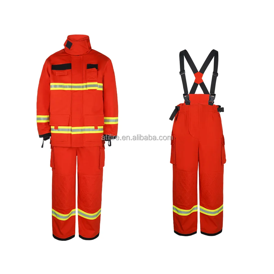 High Quality Aramid Fire Fighting Suits Fire Fighting Fireman Suits For ...