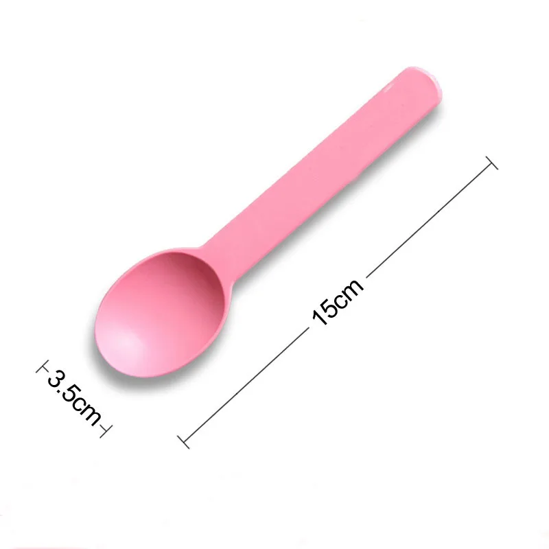 Disposable ice cream spoon ,long handle yogurt spoon ,thickened corn starch spoon factory