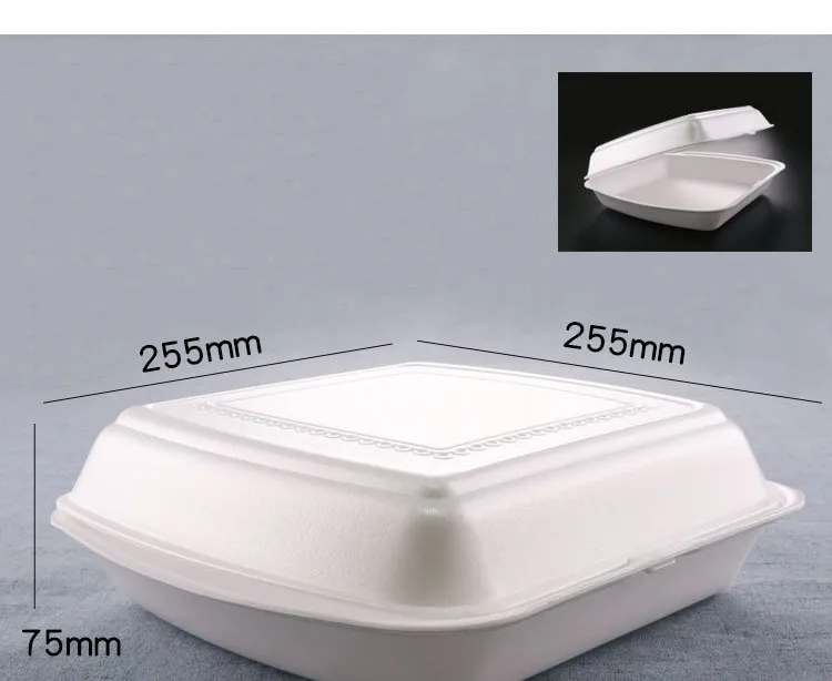 Disposable Foam Lunch Box Hamburg Alternatives Burger Packing Box For