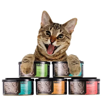 Manufacturer Wholesale Premium Canned Cat Food 170g Wet Cat Food Canned Staple Cats Food