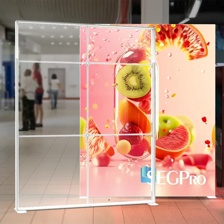 TianLang Custom Made 3м Висок Свободно Стоящ Голям Световен Кутия от Алуминиев Рамка Seg Led Подсветен Дисплей Световна Кутия